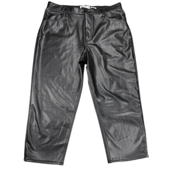 Abercrombie & Fitch The Ankle Straight Ultra High Rise Pants Size 33 Short - Picture 2 of 6